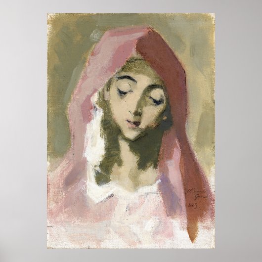 Madonna de la Charité, Helene Schjerfbeck Poster (Voorkant)