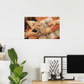 Madonna de Magnificent Detail 2 van Botticelli Poster (Thuiskantoor)
