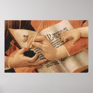 Madonna de Magnificent Detail 2 van Botticelli Poster