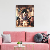 Madonna del Baldacchino - Raphael - c1506 Canvas Afdruk (Insitu (Woonkamer))