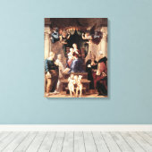 Madonna del Baldacchino - Raphael - c1506 Canvas Afdruk (Insitu (Houten vloer))