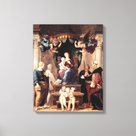 Madonna del Baldacchino - Raphael - c1506 Canvas Afdruk