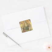 Madonna del Ceppo, 1453 (en detail 62016) Vierkante Sticker (Envelop)
