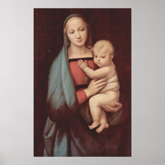 Madonna Del Granduca door Raphael Poster (Voorkant)