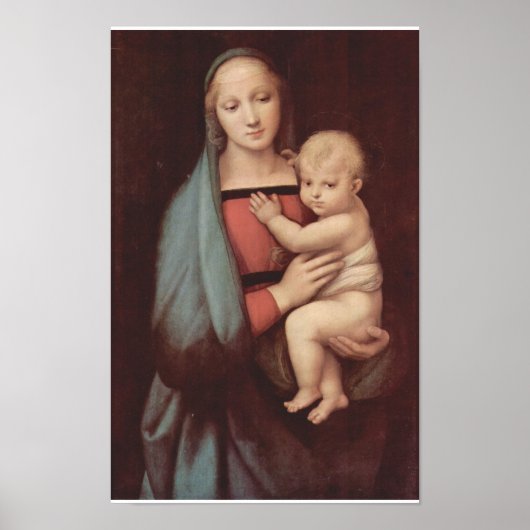 Madonna Del Granduca door Raphael Poster (Voorkant)