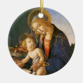 Madonna del Libro Botticelli kerstornament Keramisch Ornament (Voorkant)