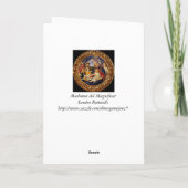 Madonna del Magnificat Feestdagen Kaart (Achterkant)