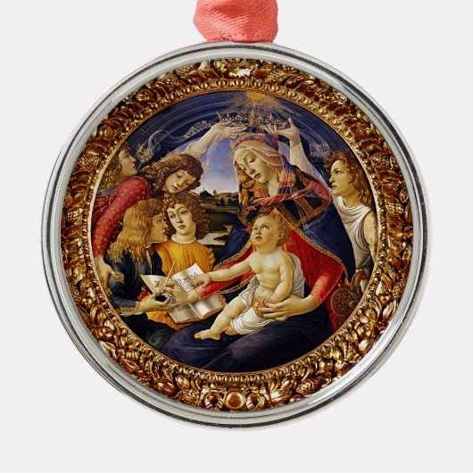 Madonna del Magnificat Metalen Ornament (Voorkant)