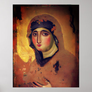 Madonna del Rosario - 6e eeuw Poster