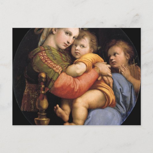 Madonna Della Sedia Briefkaart (Voorkant)