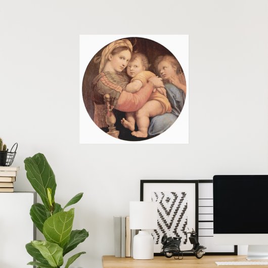 Madonna della Sedia Poster (Thuiskantoor)