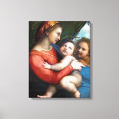 Madonna della Tenda - Raphael - c1513 Canvas Afdruk (Voorkant)