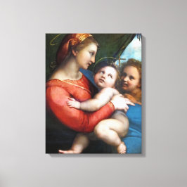 Madonna della Tenda - Raphael - c1513 Canvas Afdruk