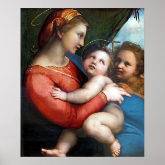 Madonna della Tenda - Raphael - c1513 Poster (Voorkant)