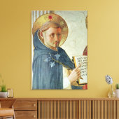 Madonna delle Ombre, detail van St. Dominic Canvas Afdruk (Insitu (Woonkamer))