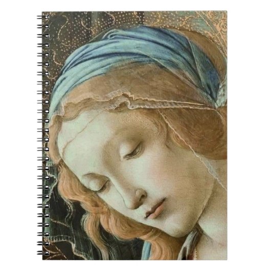 Madonna Detail Botticelli Notitieboek (Voorkant)