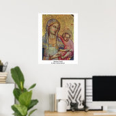 Madonna Detail van Don Lorenzo Monaco Poster (Thuiskantoor)
