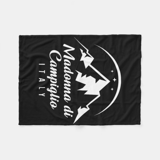 Madonna Di Campiglio Italië Skigebied Snowb Fleece Deken (Voorkant (Horizontaal))