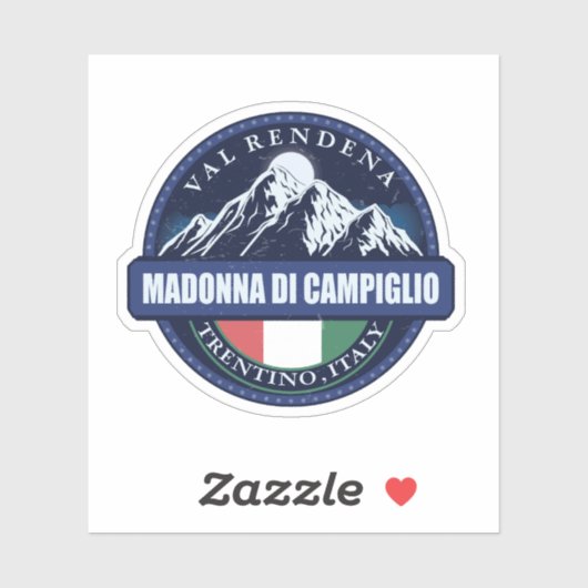 Madonna Di Campiglio, Italy  Sticker (Vel)