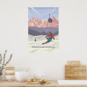 Madonna di Campiglio Skigebied Reisposter Poster (Keuken)