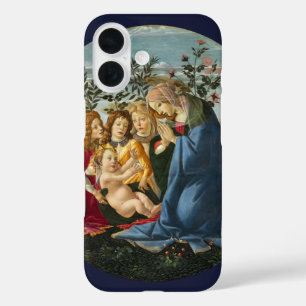 Madonna die het Kind met 5 engelen aanbidt Bottice iPhone 16 Hoesje