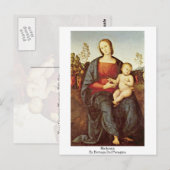 Madonna door Bottega del Perugino Briefkaart (Voorkant / Achterkant)
