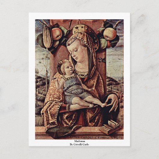 Madonna door Crivelli Carlo Briefkaart (Voorkant)