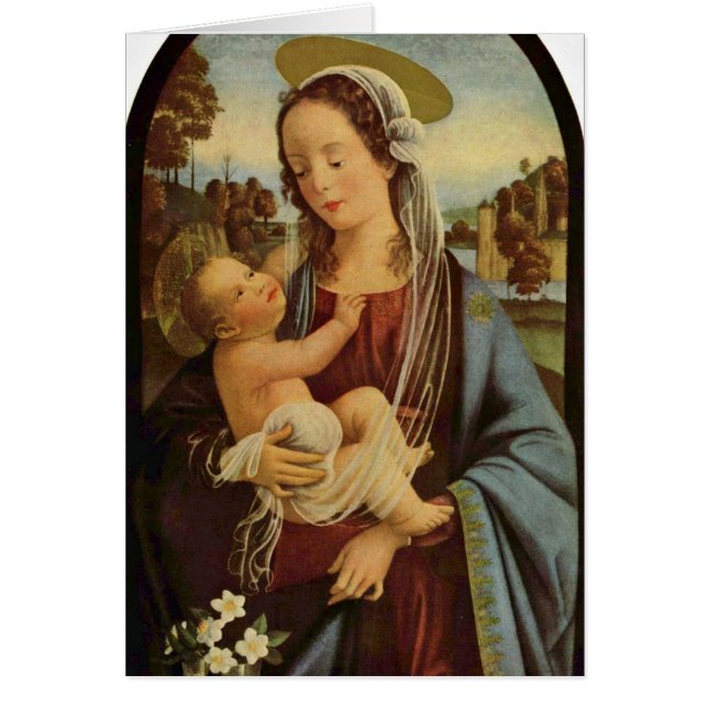 Madonna door Domenico Ghirlandaio (Voorkant)
