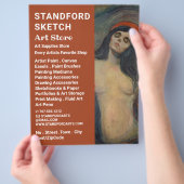 Madonna door Edvard Munch, Kunstbenodigdhedenwinke Flyer (Hand)