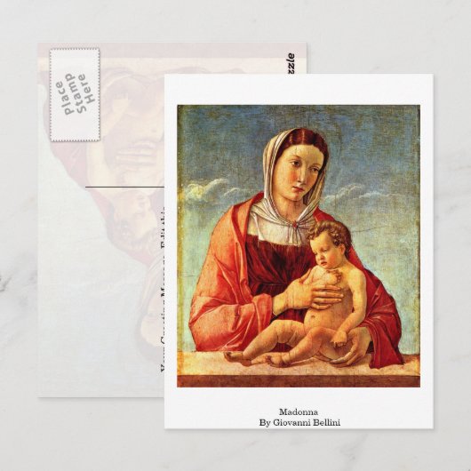 Madonna door Giovanni Bellini Briefkaart (Voorkant / Achterkant)