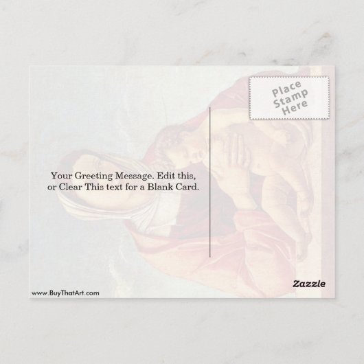 Madonna door Giovanni Bellini Briefkaart (Achterkant)