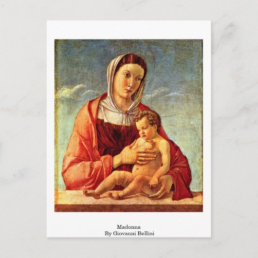 Madonna door Giovanni Bellini Briefkaart (Voorkant)