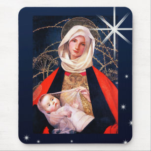Madonna door Marianne Stoke. De Gift Mousepad van Muismat