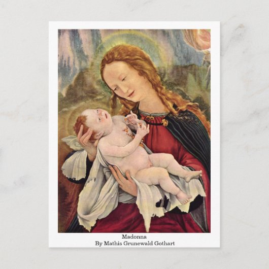 Madonna door Mathis Grunewald Gothart Briefkaart (Voorkant)