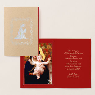 Madonna door W.Bouguereau Luxury Real Folie Kaarten