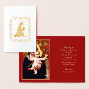 Madonna door W.Bouguereau Luxury Real Folie Kaarten
