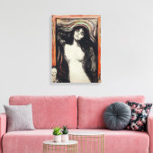 Madonna | Edvard Munch | Canvas Afdruk (Insitu (Woonkamer))