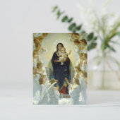Madonna en Angels van William Bouguereau Postc Briefkaart (Staand voorkant)