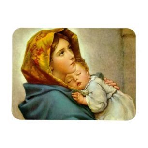 Madonna en Baby A Moederliefde is eeuwig Magneet