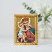  Madonna en Briefkaart met kerst voor kinderen (Staand voorkant)