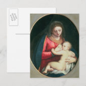 Madonna en Child, 1598 Briefkaart (Voorkant / Achterkant)