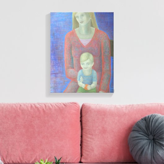 Madonna en Child 2014 Canvas Afdruk (Insitu (Woonkamer))