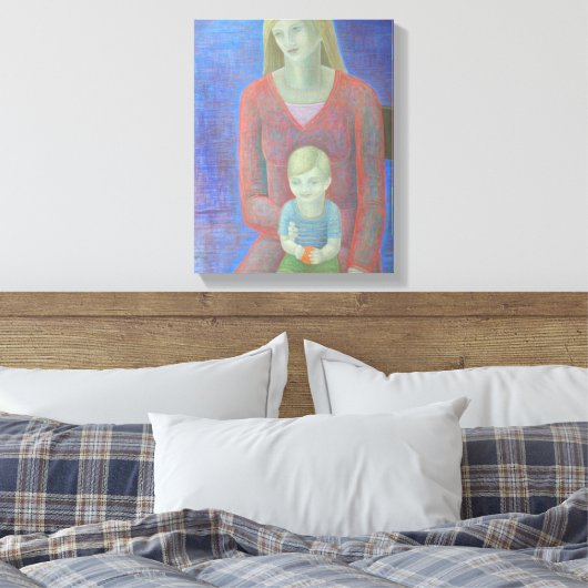 Madonna en Child 2014 Canvas Afdruk (Insitu (Slaapkamer))
