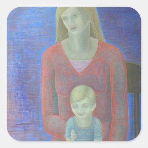 Madonna en Child 2014 Vierkante Sticker