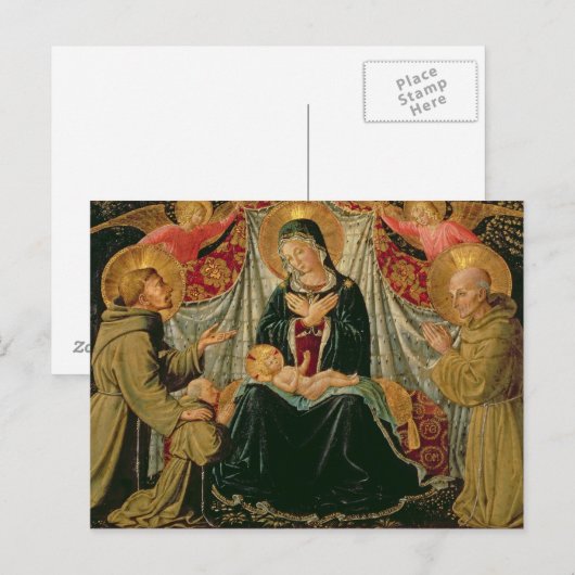 Madonna en Child 2 Briefkaart (Voorkant / Achterkant)