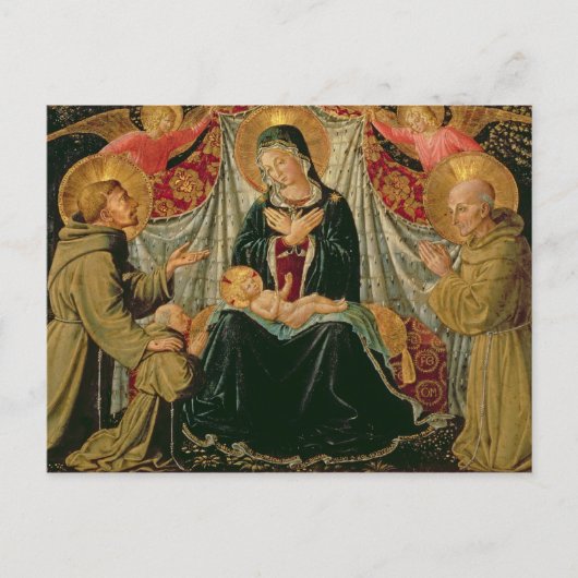 Madonna en Child 2 Briefkaart (Voorkant)