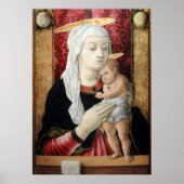 Madonna en Child 2 - Carlo Crivelli - c1468 Poster (Voorkant)