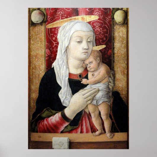 Madonna en Child 2 - Carlo Crivelli - c1468 Poster (Voorkant)