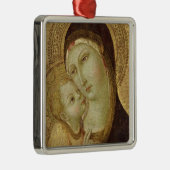 Madonna en Child 2 Metalen Ornament (Rechts)