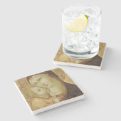 Madonna en Child 2 Stenen Onderzetter (Zijkant)